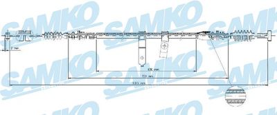 Тросик, cтояночный тормоз SAMKO C1693B