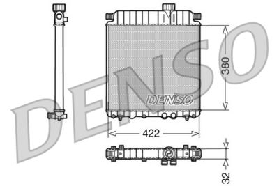 Radiators, Motora dzesēšanas sistēma DENSO DRM07031