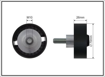 Паразитный / ведущий ролик, поликлиновой ремень CAFFARO 01-13 SC