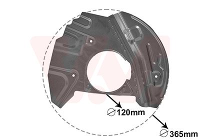 Dubļu sargs, Bremžu disks VAN WEZEL 0685371