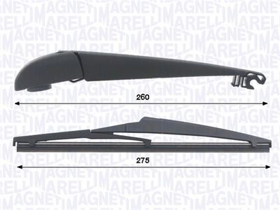Комплект рычагов стеклоочистителя, система очистки стекол MAGNETI MARELLI 000723180433