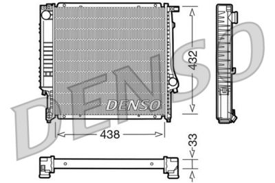 Radiators, Motora dzesēšanas sistēma DENSO DRM05022