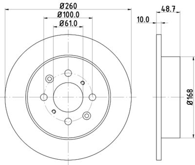Bremžu diski HELLA PAGID 8DD 355 110-331
