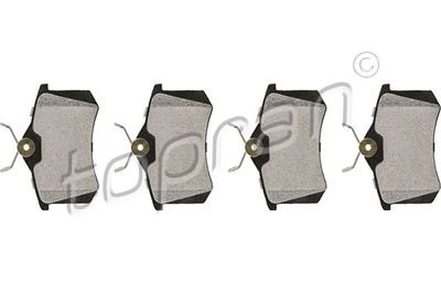 Комплект тормозных колодок, дисковый тормоз TOPRAN 701 162