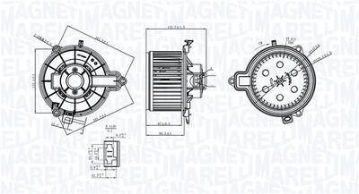 Вентилятор салона MAGNETI MARELLI 069412733010