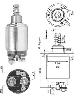 Ievilcējrelejs, Starteris MAGNETI MARELLI 940113050173