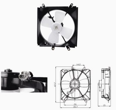 Ventilators, Motora dzesēšanas sistēma NRF 47693