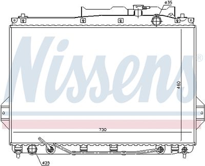 Radiators, Motora dzesēšanas sistēma NISSENS 675009