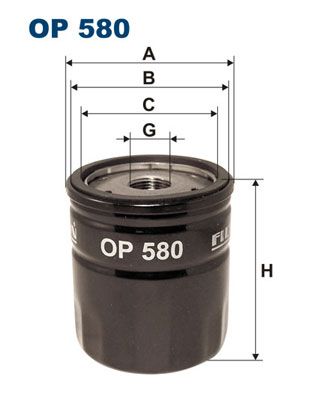 FILTRON OP580 Eļļas filtrs