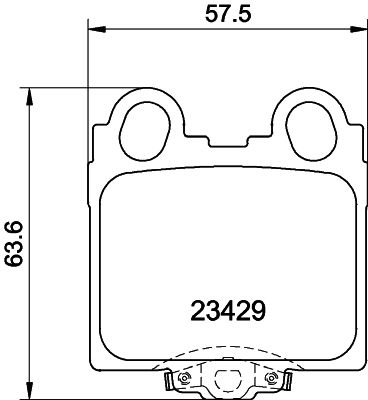 Bremžu uzliku kompl., Disku bremzes HELLA PAGID 8DB 355 011-591