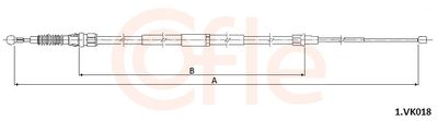 Тросик, cтояночный тормоз COFLE 92.1.VK018