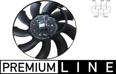 Вентилятор, охлаждение двигателя MAHLE CFF 475 000P