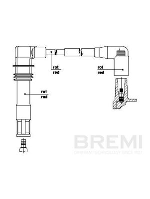 Augstsprieguma vads BREMI 1A30E47