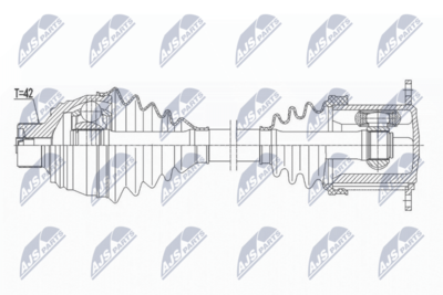 Piedziņas vārpsta NTY NPW-AU-027