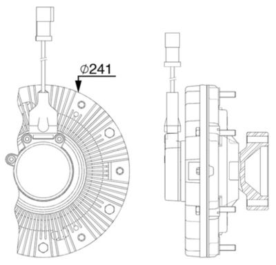 Sajūgs, Radiatora ventilators MAHLE CFC 257 000P