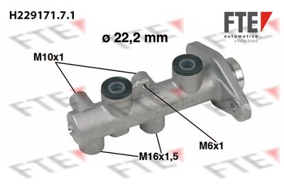 Galvenais bremžu cilindrs FTE 9220210
