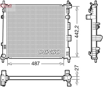 Radiators, Motora dzesēšanas sistēma DENSO DRM46070