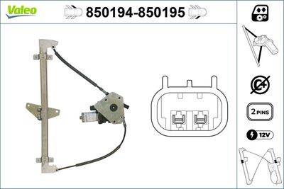 Стеклоподъемник VALEO 850194