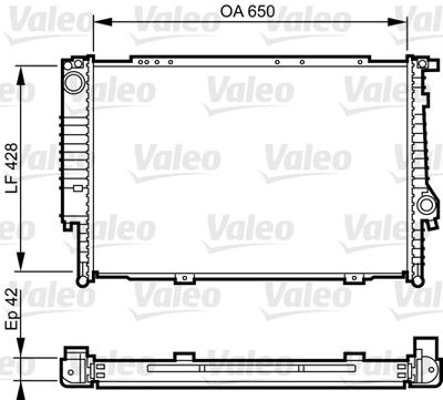 Radiators, Motora dzesēšanas sistēma VALEO 732593