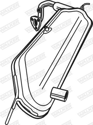 Nosēdumu-/Daļiņu filtrs, Izplūdes gāzu sistēma WALKER 73332