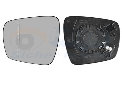 Spoguļstikls, Ārējais atpakaļskata spogulis VAN WEZEL 4424837