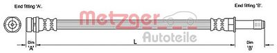 Тормозной шланг METZGER 4110231
