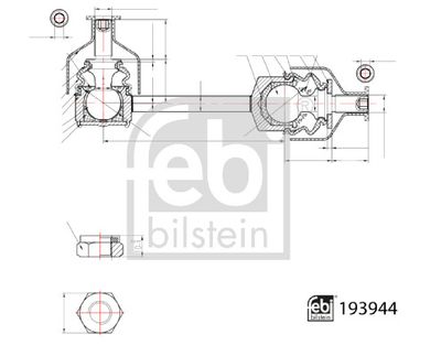 Тяга / стойка, стабилизатор FEBI BILSTEIN 193944