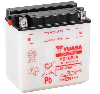 Startera akumulatoru baterija YUASA YB16B-A