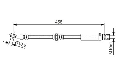 Тормозной шланг BOSCH 1 987 481 663