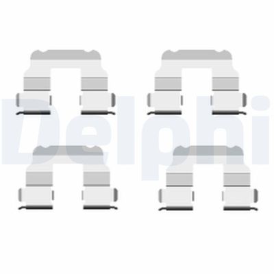 Piederumu komplekts, Disku bremžu uzlikas DELPHI LX0457