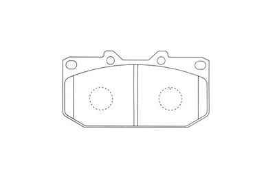 Bremžu uzliku kompl., Disku bremzes KAVO PARTS KBP-6607