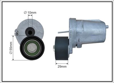 Натяжная планка, поликлиновой ремень CAFFARO 133100SP