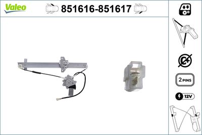 Стеклоподъемник VALEO 851616