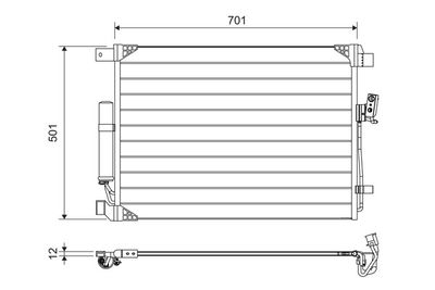 Конденсатор, кондиционер VALEO 822605