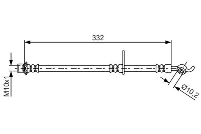 Тормозной шланг BOSCH 1 987 481 655