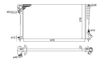 Radiators, Motora dzesēšanas sistēma MAGNETI MARELLI 350213118503