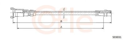 Тросик спидометра COFLE 92.S03031