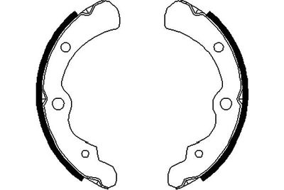 Bremžu loku komplekts KAVO PARTS KBS-8402