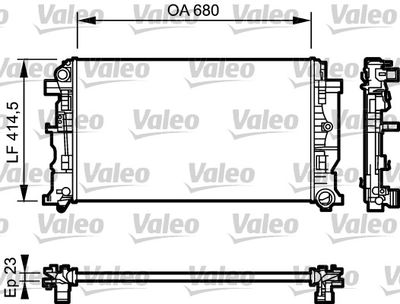 Radiators, Motora dzesēšanas sistēma VALEO 734927