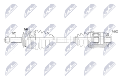 Приводной вал NTY NPW-HY-674
