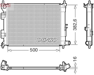 Radiators, Motora dzesēšanas sistēma DENSO DRM41032