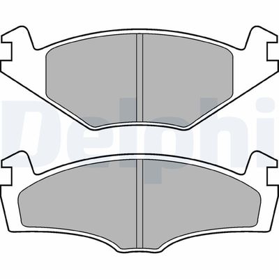 Bremžu uzliku kompl., Disku bremzes DELPHI LP979