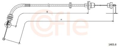 Тросик газа COFLE 92.1403.6