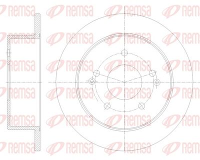 Bremžu diski REMSA 62097.00