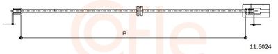Тросик, cтояночный тормоз COFLE 92.11.6024
