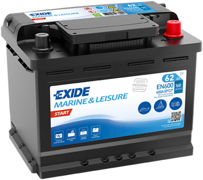 Startera akumulatoru baterija EXIDE EN600