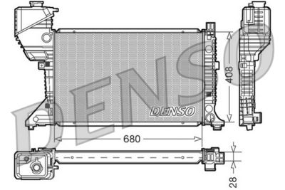 Radiators, Motora dzesēšanas sistēma DENSO DRM17015