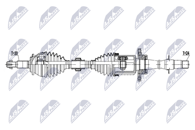 Приводной вал NTY NPW-TY-193