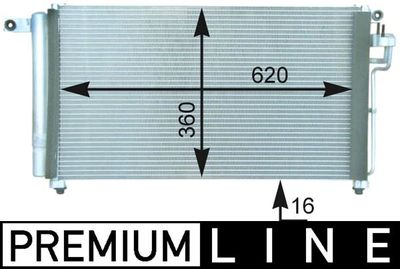 Конденсатор, кондиционер MAHLE AC 433 000P