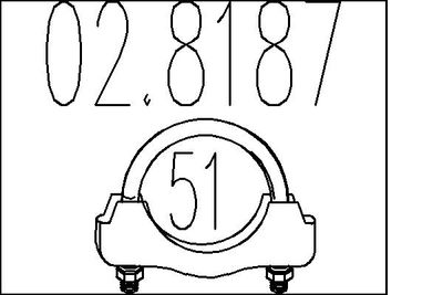 Savienojošie elementi, Izplūdes gāzu sistēma MTS 02.8187